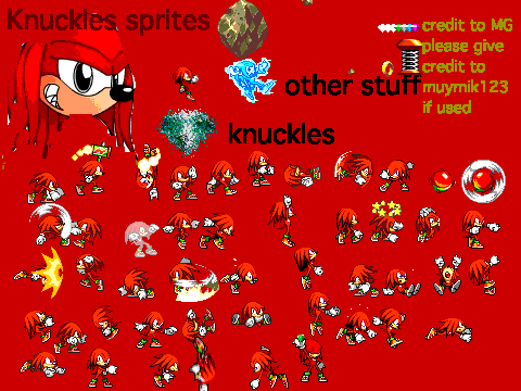 Knuckles Spritesheet Imagenes De Videojuegos Dibujos De Animacion Images