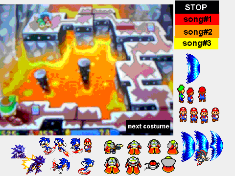 sonic and mario scene creator