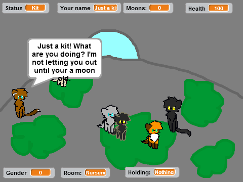 warrior cats game on scratch