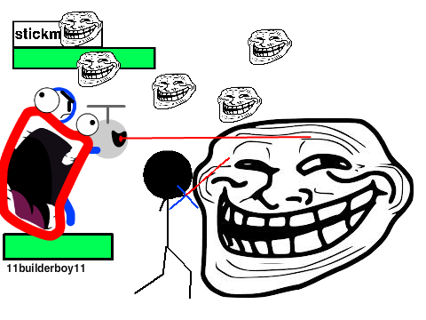 add yourself fighting a trollface! remix remix