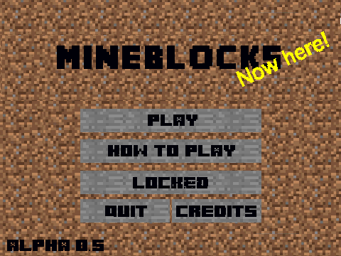 minecraft alpha blocks