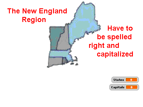 New+England+Capitals+and+States ... project: The New England Region states and capitals by soccermbl