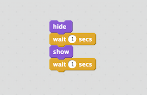 How do we hide and show sprites in Scratch?