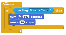 How to check if a sprite is touching a specific color in