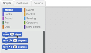 drag move block to Scripts area