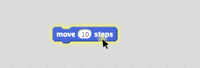drag move block to Scripts area