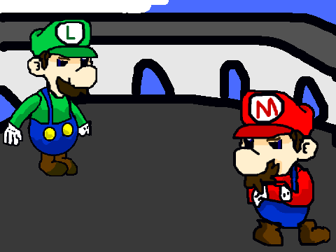 mario and luigi drawing contest