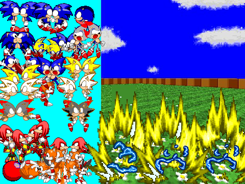 Sonic scene. Sonic Robo Blast 2 Sprites.