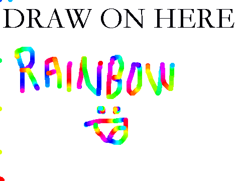 drawing rainbow 在 scratch 上