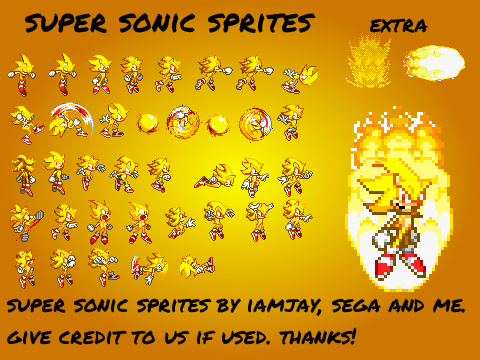 sonic 1 hyper sonic sprites