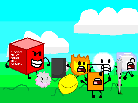 Add yourself. BFDI Blocky funny. BFDI Nonexisty. Blocky's funny doings International. Battle for BFDI Blocky.