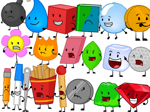 Scene Of BFDI And II Contestants On Scratch