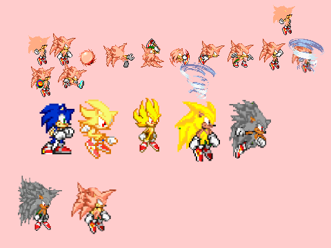 Super Sonic 6 Sprites remix copy on Scratch