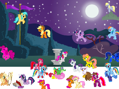 MLP Scene Creator have fun more back drops on Scratch