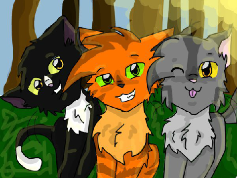 Graystripe, Fireheart and Ravenpaw- Too Close on Scratch