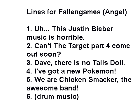 randomness: lines for fallengames