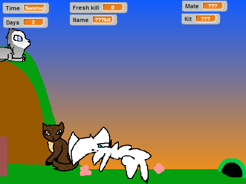 warrior cats game on scratch