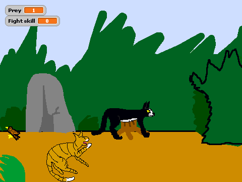 warrior cats games on scratch wolf