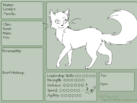 Make your own warrior cat bio. Goldenstar on Scratch