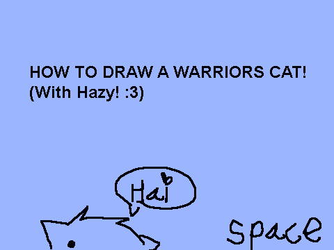 how to draw a warriors cat