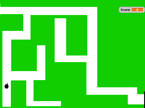 Scratch Maze Template