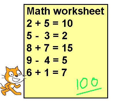 math worksheet fixed 正在scratch