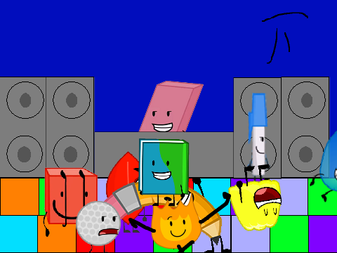 BFDI Episode 5 Dance Party (i Added Pencil) Remix Remix On Scratch